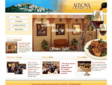 Tablet Screenshot of albonarestaurant.com